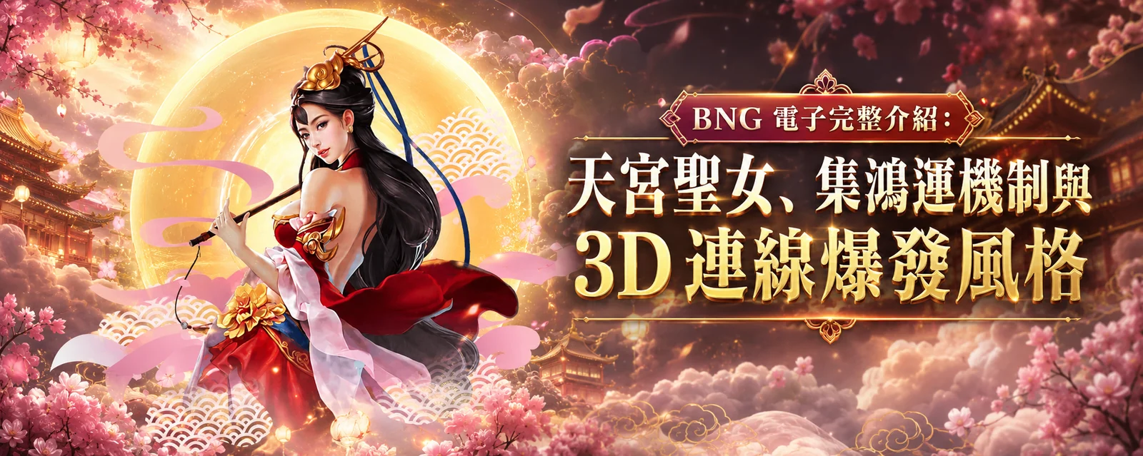 BNG 電子完整介紹：天宮聖女、集鴻運機制與 3D 連線爆發風格